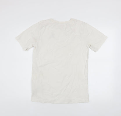 Boys UK Size 13-15 Years Jordan White Basic T-Shirt