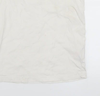 Boys UK Size 13-15 Years Jordan White Basic T-Shirt