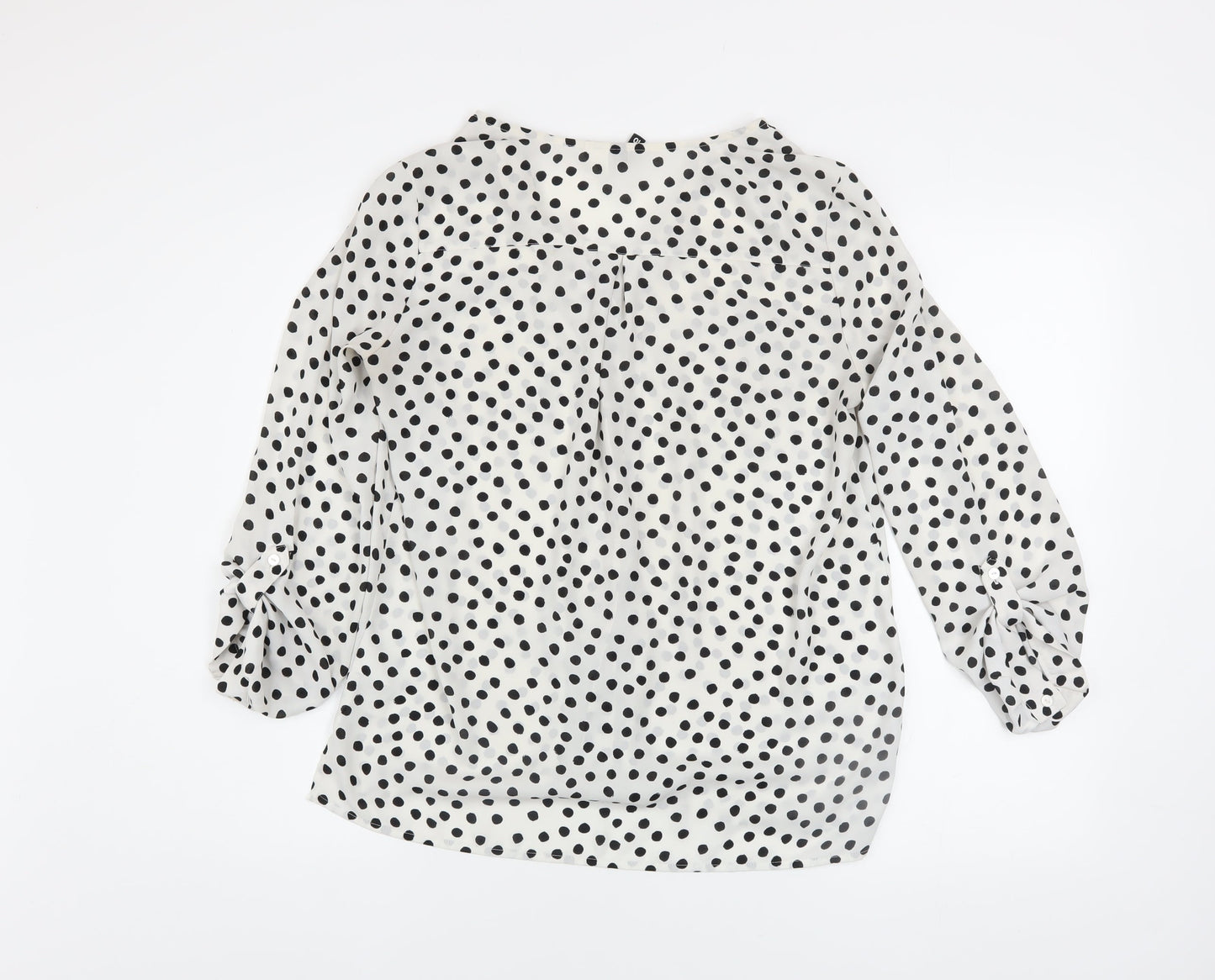 Womens UK Size 8 Divided White Basic Blouse