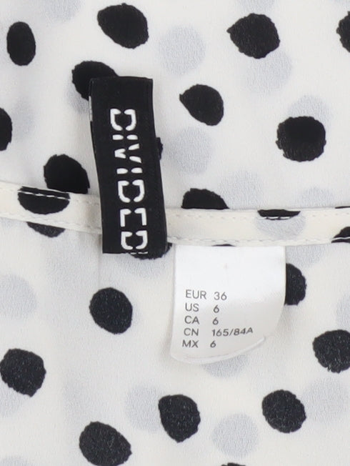 Womens UK Size 8 Divided White Basic Blouse