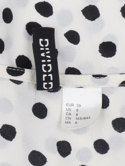 Womens UK Size 8 Divided White Basic Blouse