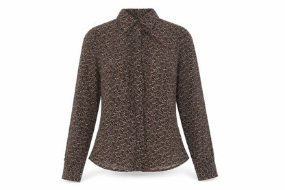 Womens UK Size S O'Stin Brown Basic Blouse