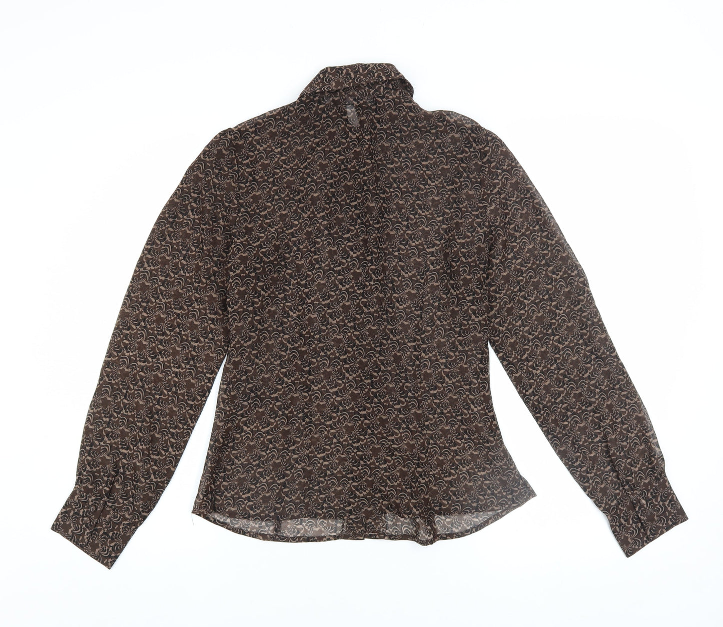 Womens UK Size S O'Stin Brown Basic Blouse