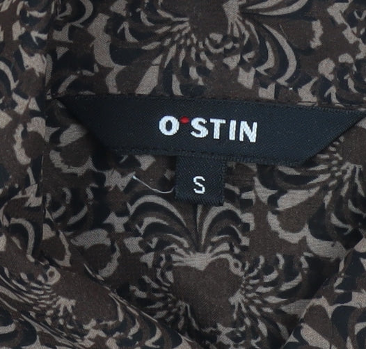 Womens UK Size S O'Stin Brown Basic Blouse