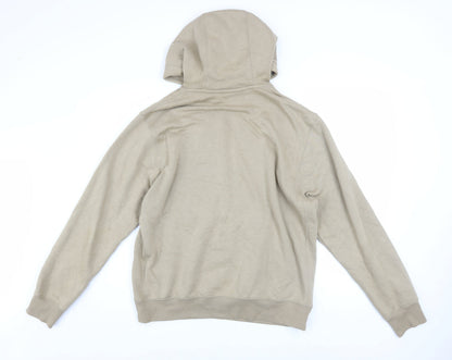 Mens UK Size M Nike Beige Pullover Hoodie