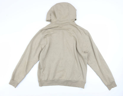 Mens UK Size M Nike Beige Pullover Hoodie