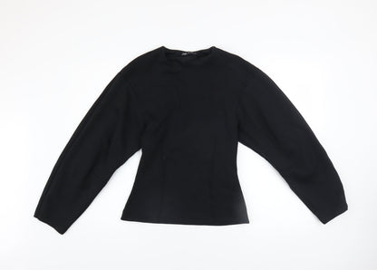 Womens UK Size 12 Zara Black Pullover Sweatshirt