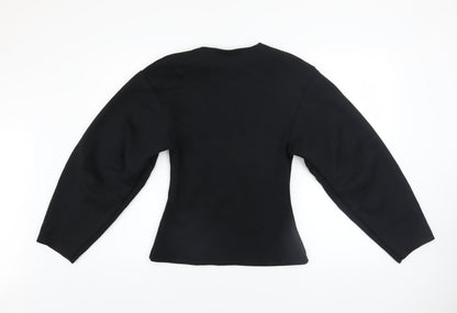 Womens UK Size 12 Zara Black Pullover Sweatshirt