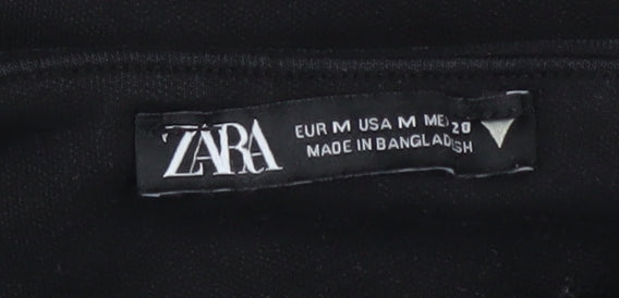 Womens UK Size 12 Zara Black Pullover Sweatshirt