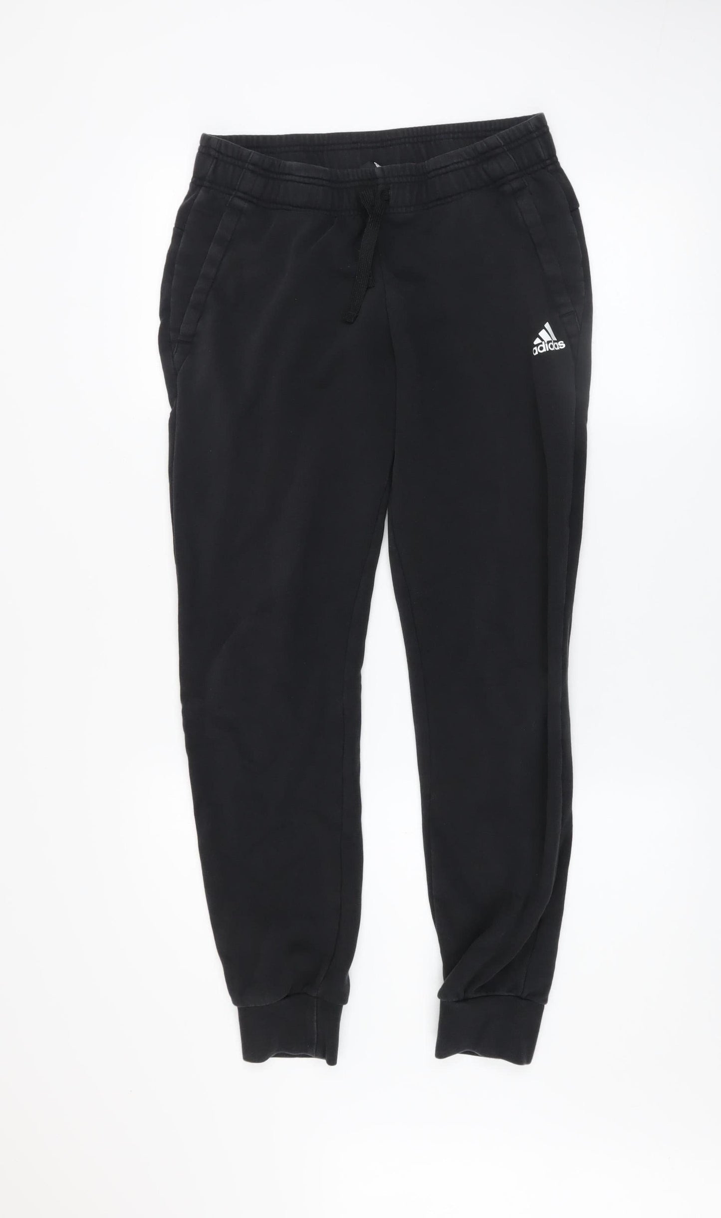 Mens UK Size S adidas Regular Fit Jogger Black Trousers