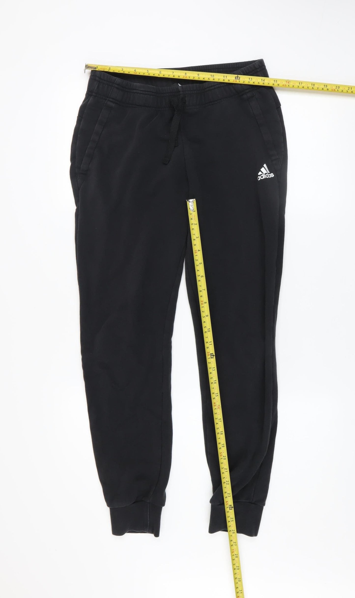 Mens UK Size S adidas Regular Fit Jogger Black Trousers