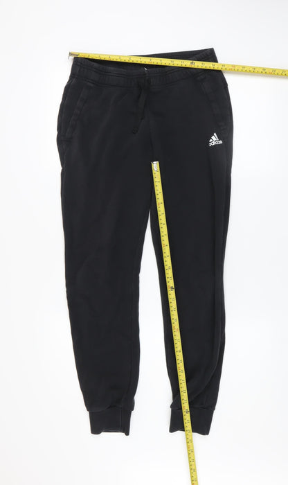 Mens UK Size S adidas Regular Fit Jogger Black Trousers