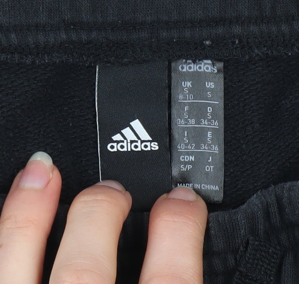 Mens UK Size S adidas Regular Fit Jogger Black Trousers