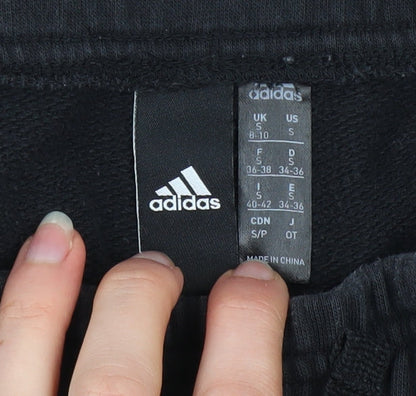 Mens UK Size S adidas Regular Fit Jogger Black Trousers
