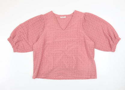 Womens UK Size XL Gallery Pink Pullover Sweatshirt