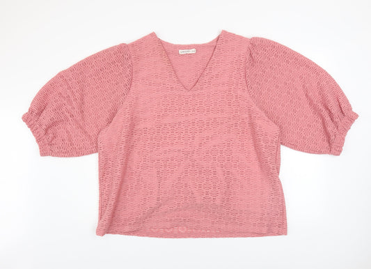 Womens UK Size XL Gallery Pink Pullover Sweatshirt