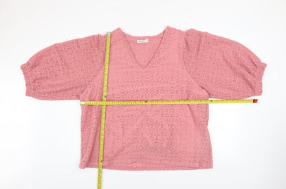 Womens UK Size XL Gallery Pink Pullover Sweatshirt