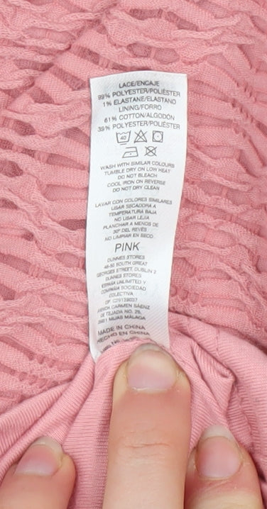 Womens UK Size XL Gallery Pink Pullover Sweatshirt