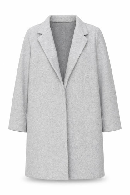 Womens UK Size S Stradivarius Grey Overcoat