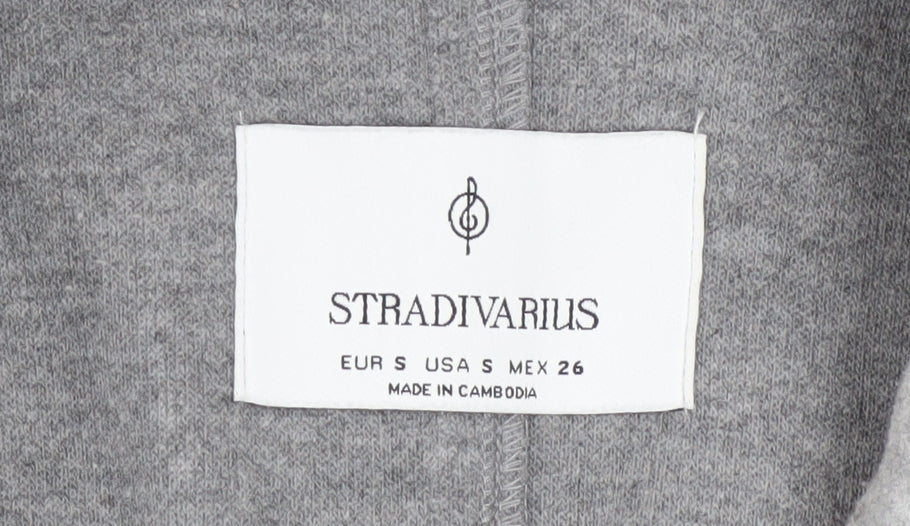 Womens UK Size S Stradivarius Grey Overcoat