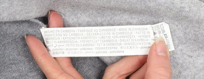 Womens UK Size S Stradivarius Grey Overcoat