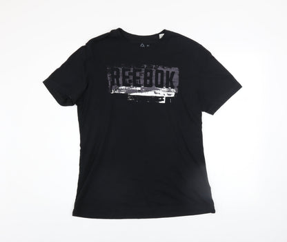 Mens UK Size M Reebok Black  T-Shirt