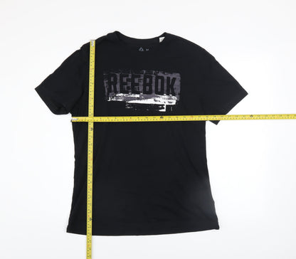 Mens UK Size M Reebok Black  T-Shirt