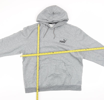 Mens UK Size XL PUMA Grey Pullover Hoodie