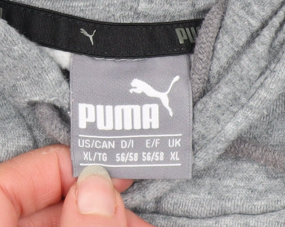 Mens UK Size XL PUMA Grey Pullover Hoodie