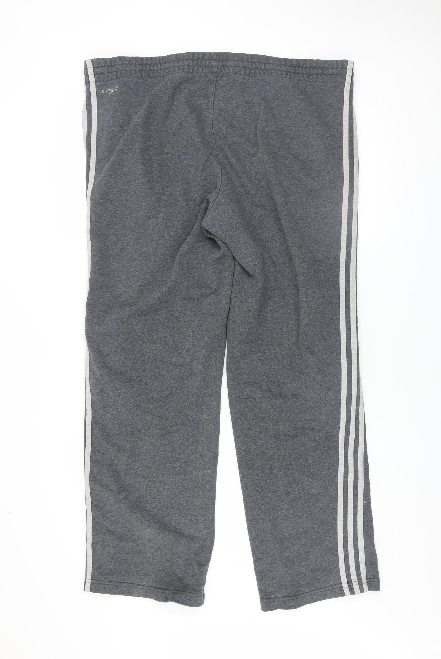 Mens UK Size L adidas Regular Fit Track Pants Grey Trousers