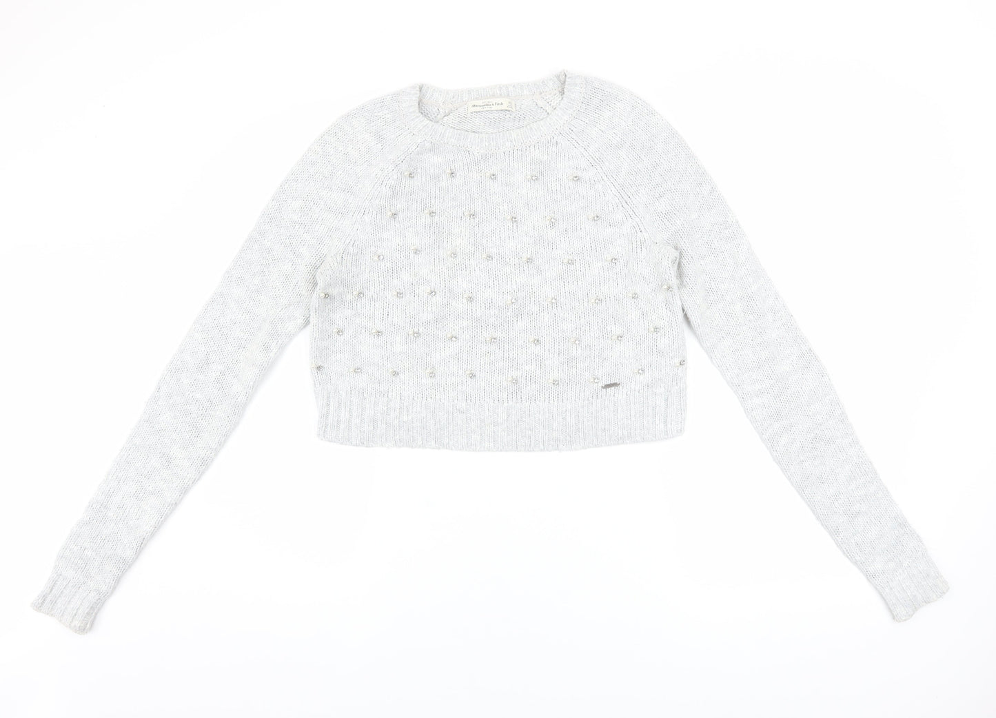 Womens UK Size XS Abercrombie & Fitch Grey Pullover Jumper