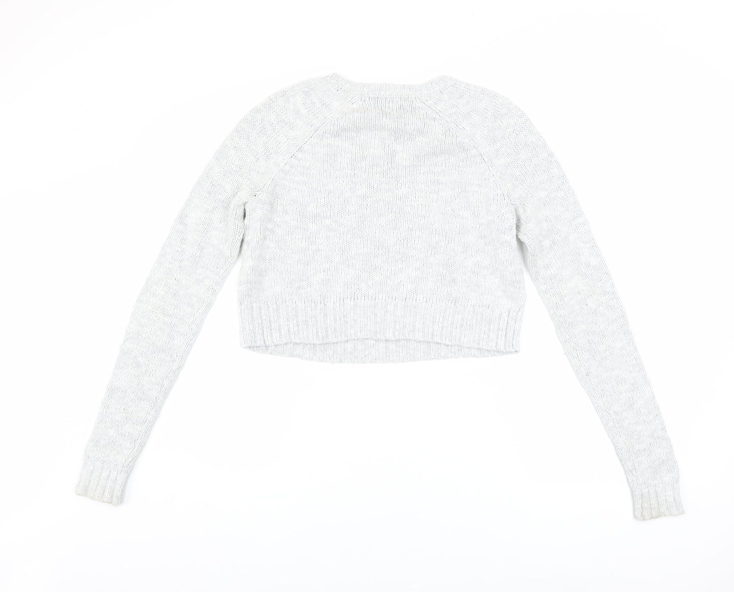 Womens UK Size XS Abercrombie & Fitch Grey Pullover Jumper