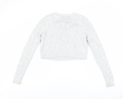Womens UK Size XS Abercrombie & Fitch Grey Pullover Jumper