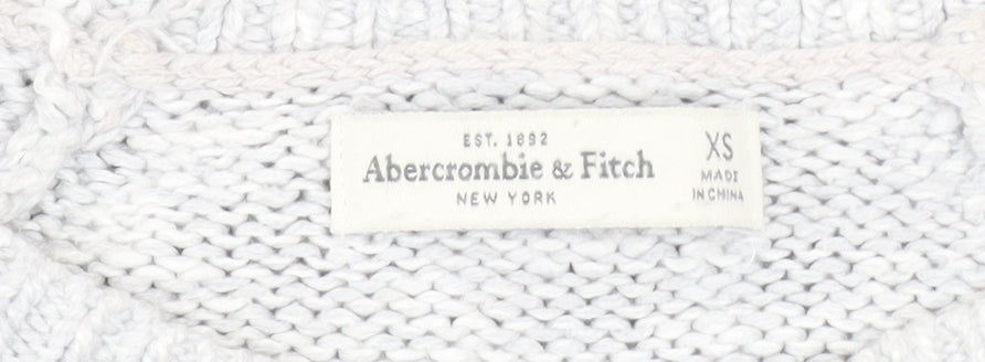 Womens UK Size XS Abercrombie & Fitch Grey Pullover Jumper