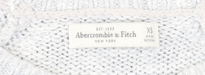 Womens UK Size XS Abercrombie & Fitch Grey Pullover Jumper