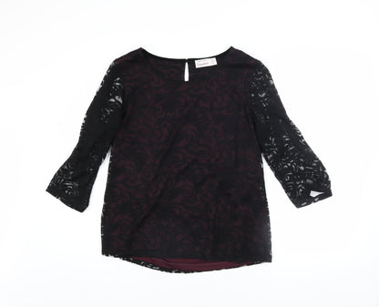 Womens UK Size 14 Dunnes Stores Black Tunic Blouse
