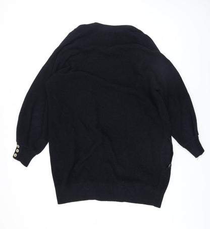 Womens UK Size M Mint Velvet Black Cardigan Jumper
