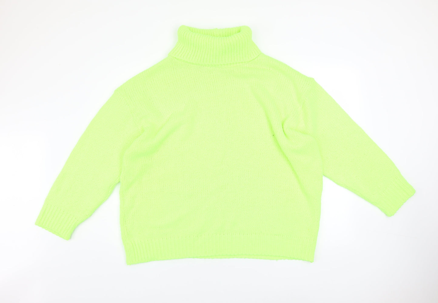 Womens UK Size M PRETTYLITTLETHING Green Pullover Jumper