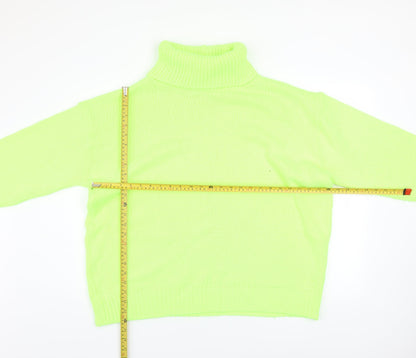 Womens UK Size M PRETTYLITTLETHING Green Pullover Jumper