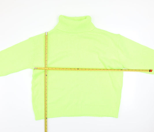 Womens UK Size M PRETTYLITTLETHING Green Pullover Jumper