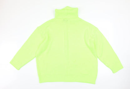 Womens UK Size M PRETTYLITTLETHING Green Pullover Jumper