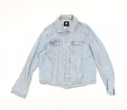 Womens UK Size 16 Very Blue Basic Jacket