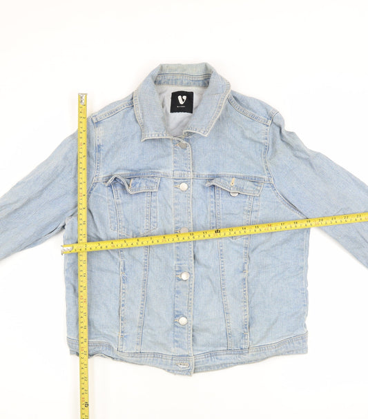 Womens UK Size 16 Very Blue Basic Jacket