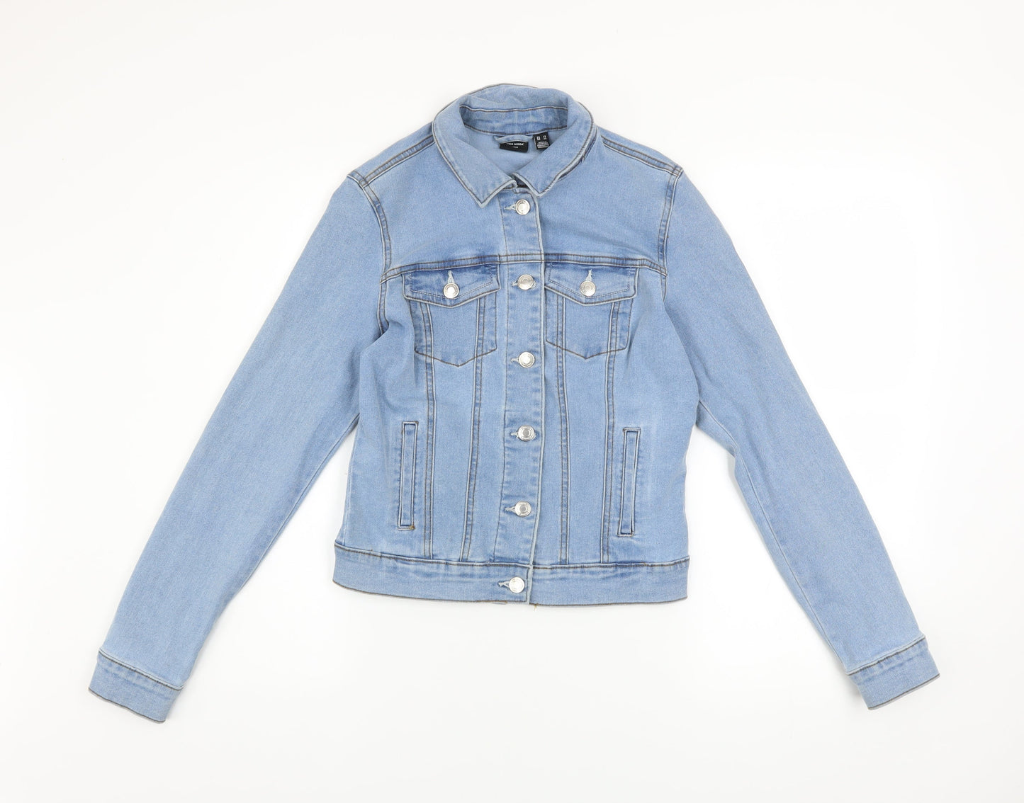 Womens UK Size XS VERO MODA Blue Basic Jacket