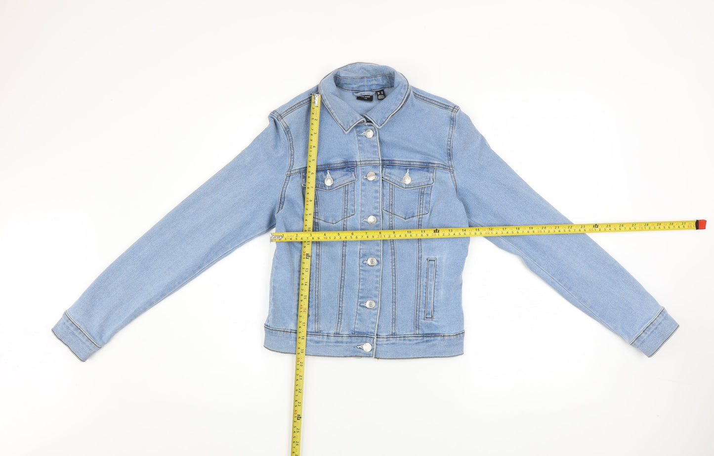 Womens UK Size XS VERO MODA Blue Basic Jacket