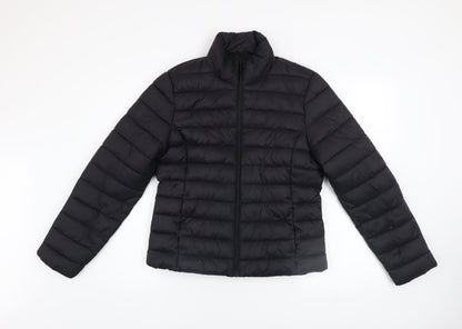 Womens UK Size S Primark Black Puffer Jacket