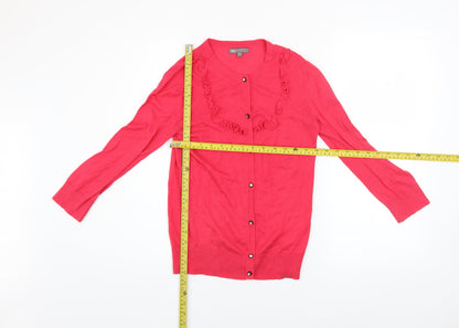Womens UK Size S Gap Pink Cardigan Jumper