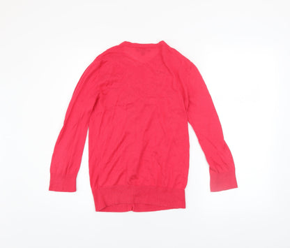 Womens UK Size S Gap Pink Cardigan Jumper