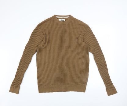 Mens UK Size XL River Island Beige Pullover Jumper