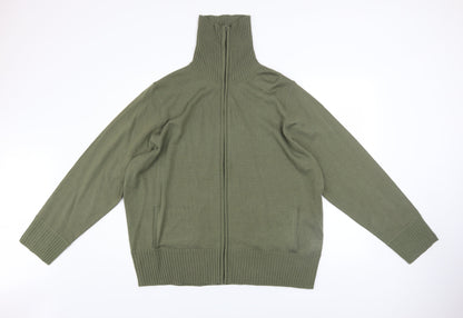 Mens UK Size 3XL rogers+rogers Green Full Zip Jumper